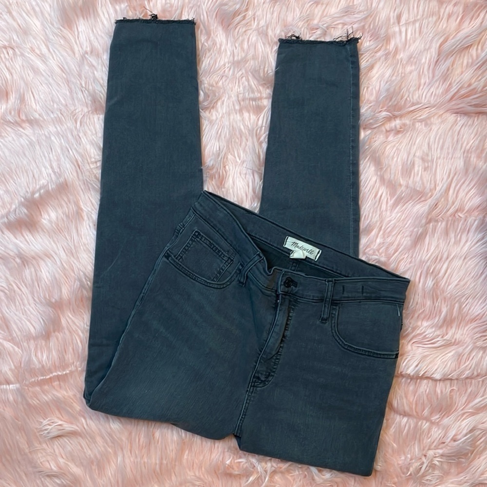 Madewell Light Black 10” High Rise Skinny Stretch Jean Size 29